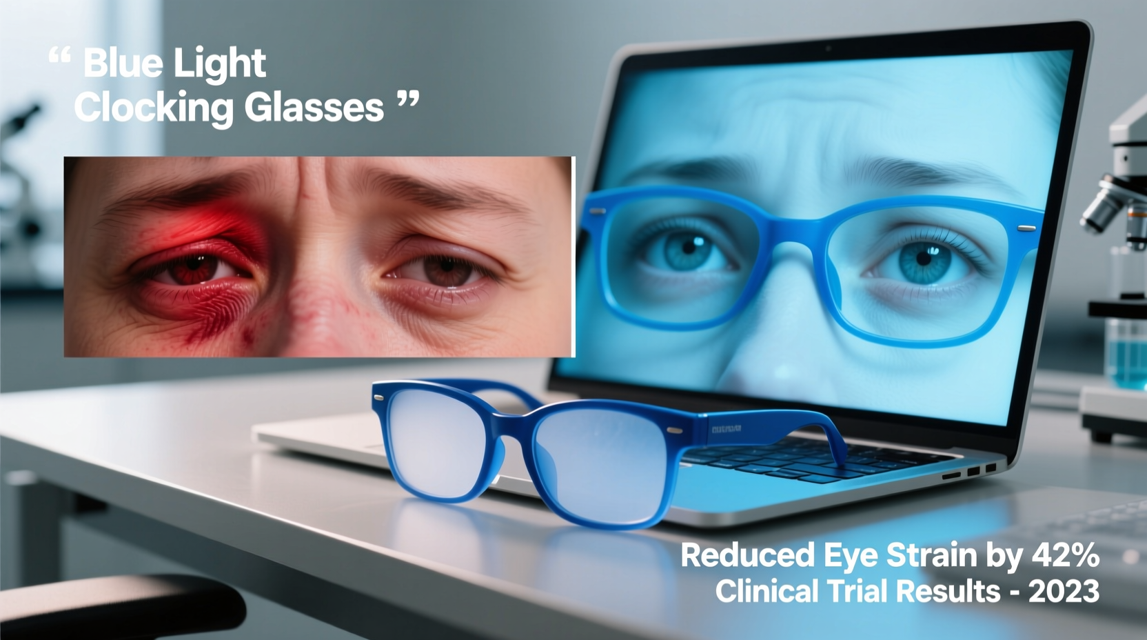 Picture of Is Blue Light Blocking Glasses Effective For Reducing Eye Strain From ...