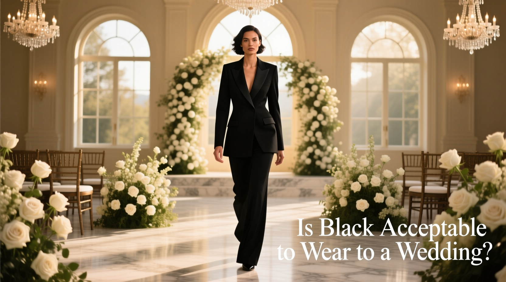 is black acceptable to wear to a wedding