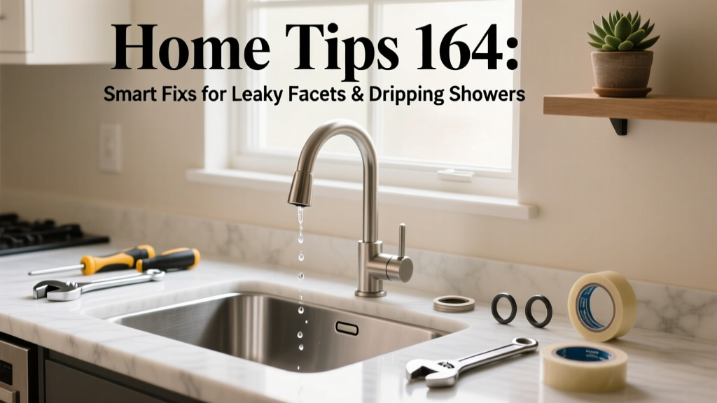 Home Tips 164: Smart Fixes for Leaky Faucets & Dripping Showers
