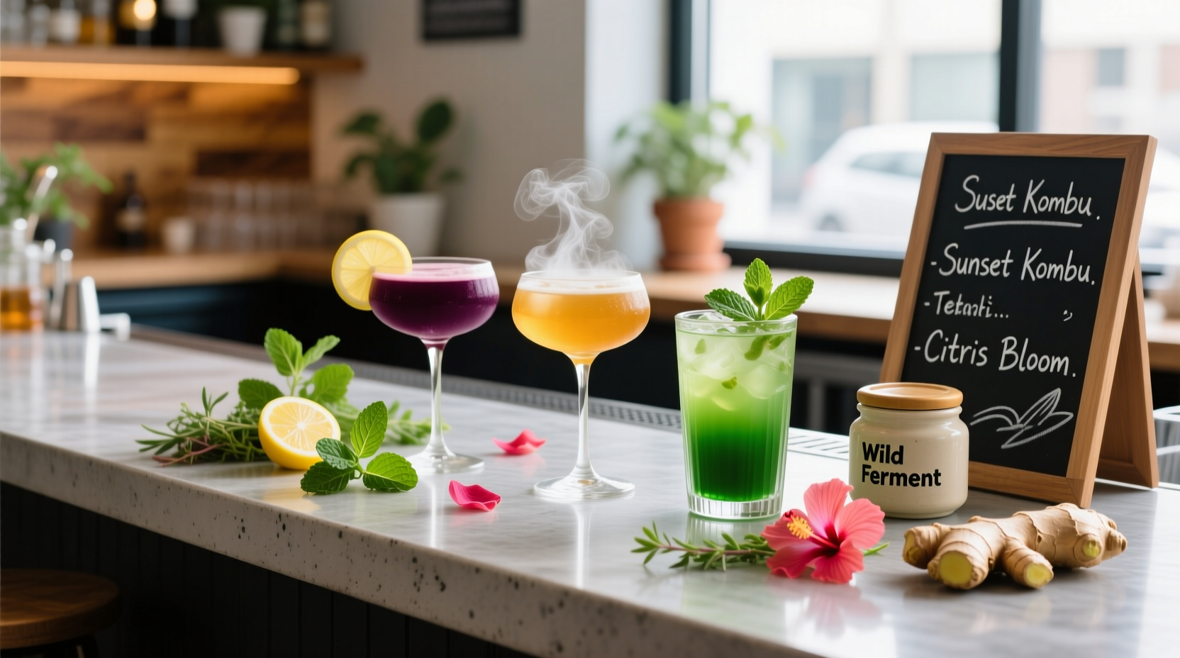 fermented tea cocktails kombucha mixology rising trend