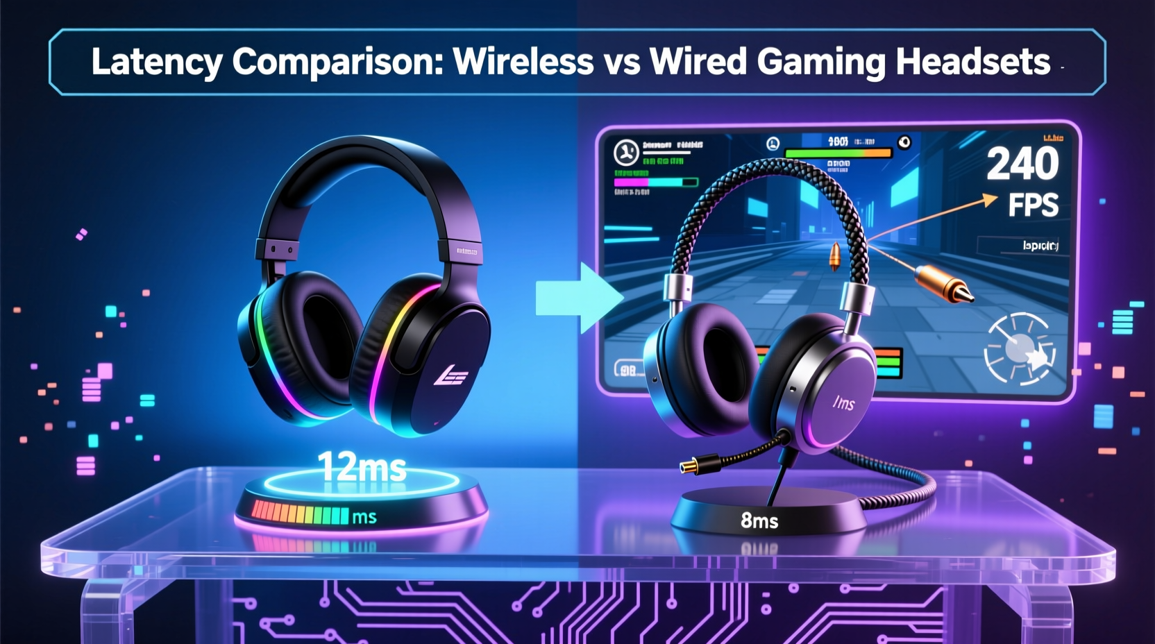 wireless gaming headset vs wired which has lower latency in fps games