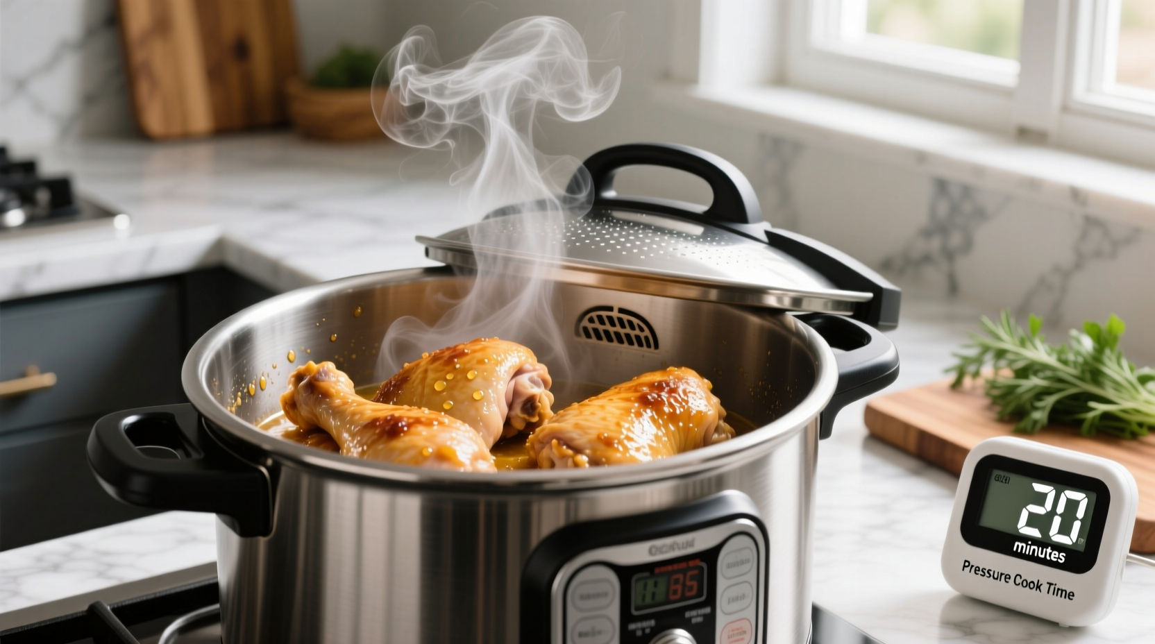 how long to pressure cook chicken thighs