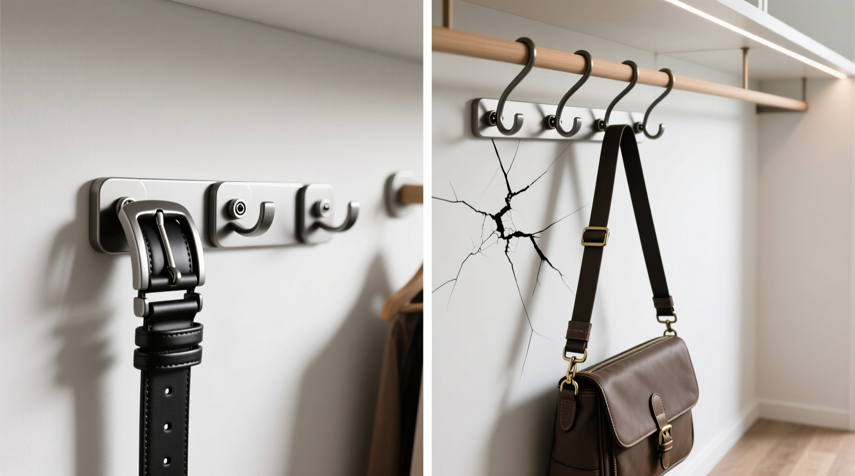magnetic closet hooks belt yes bag no