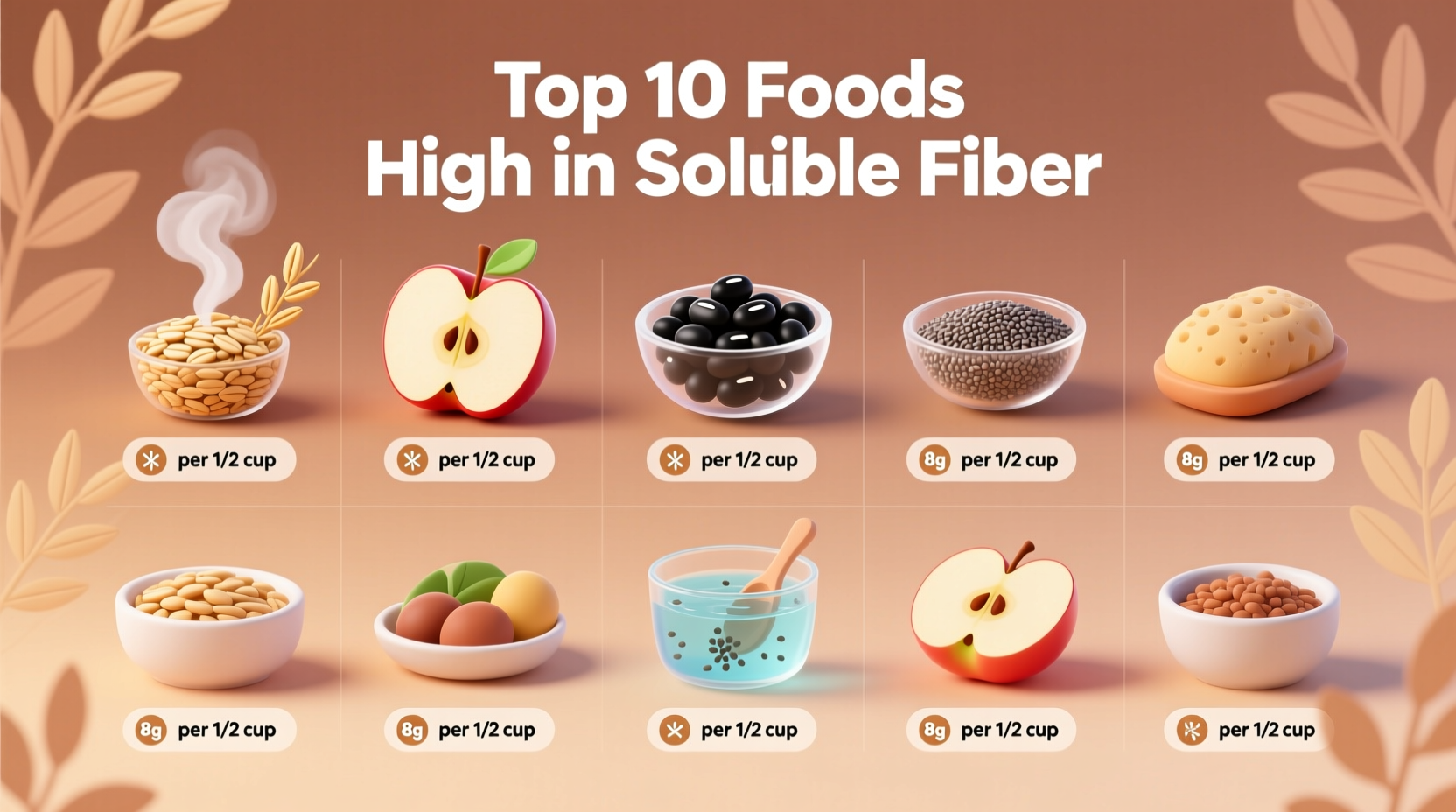 Top 10 Foods Highest in Soluble Fiber (With Amounts)
