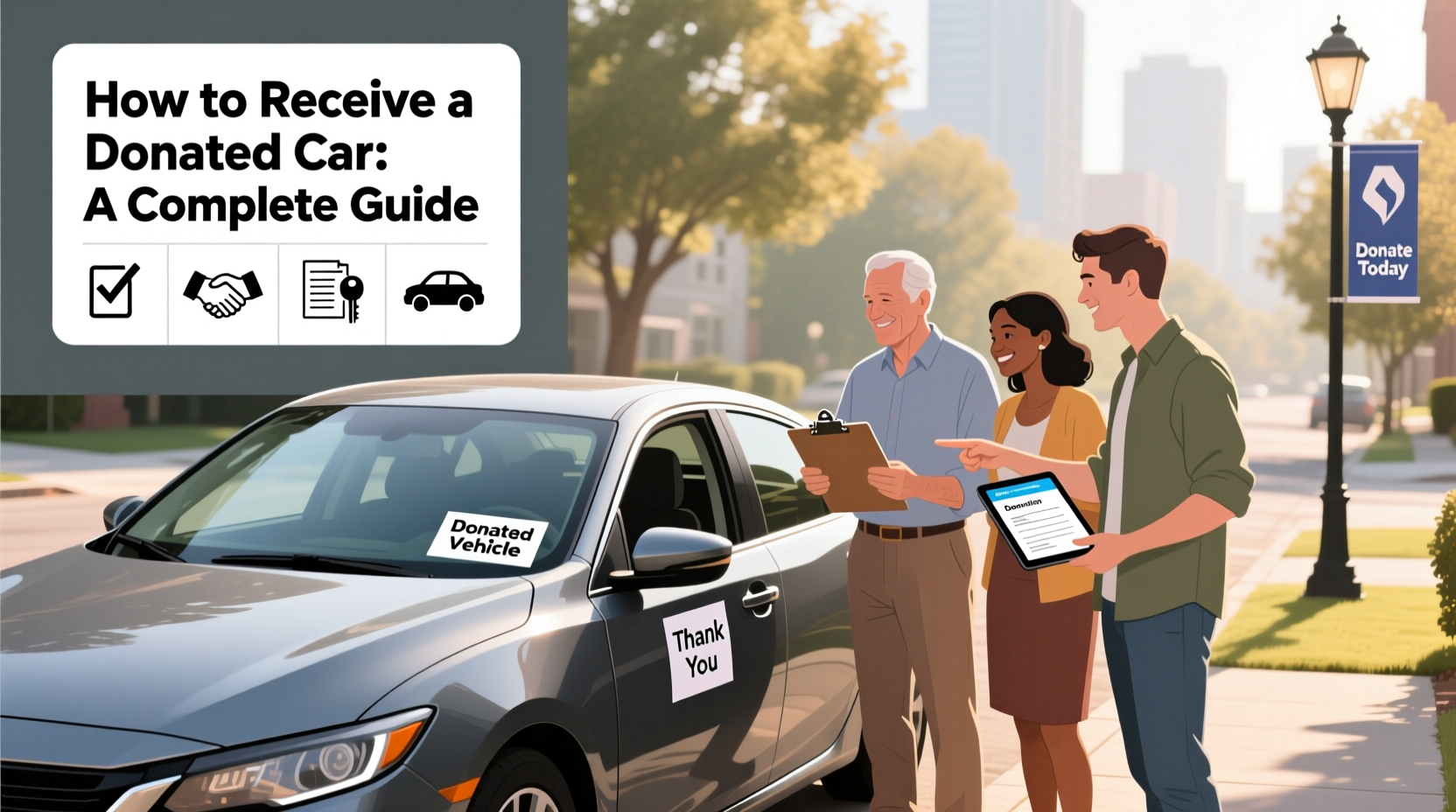 how do i receive a donated car