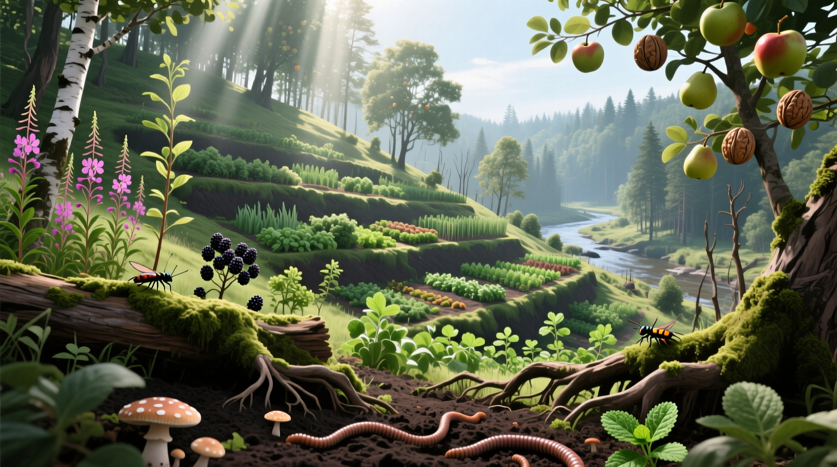 accelerate ecological succession food forest design