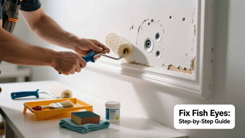 How to Fix Paint Fish Eyes on Walls or Trim