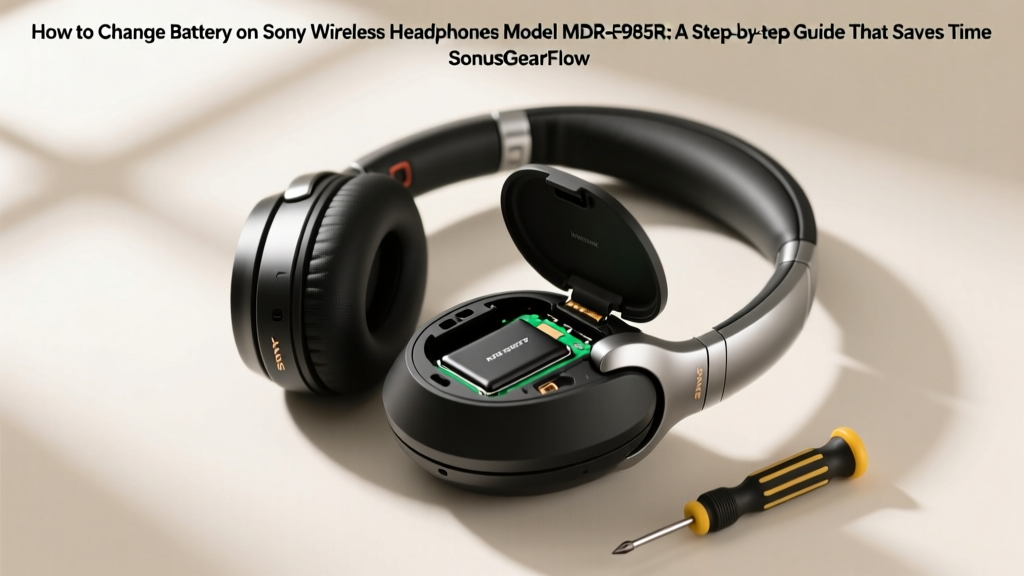 How to Change Battery on Sony MDR-RF985R (2026)