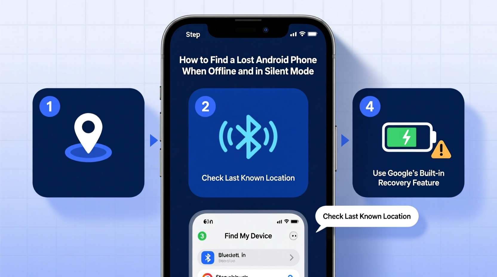 how to find lost android phones when offline and silent mode