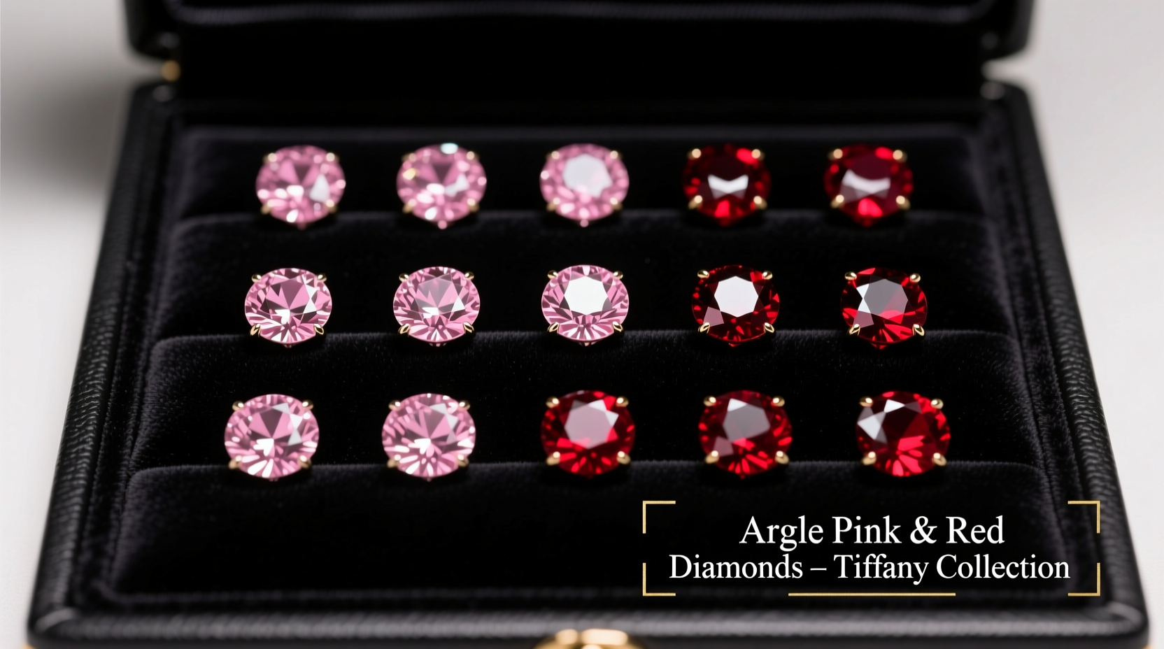 a fancy intense pink diamond and a fancy red diamond from argyle pinktm diamonds the tiffany collection