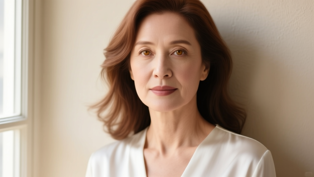 Close-up of a woman