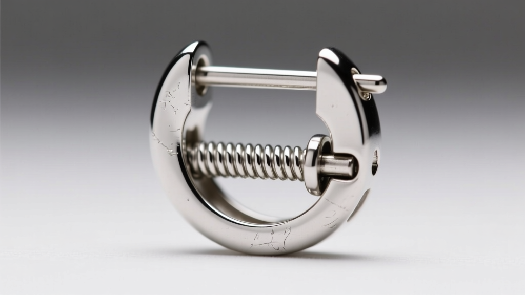 Close-up of a silver leverback earring hinge mechanism, showing the tiny catch and pin, shot with a macro lens.