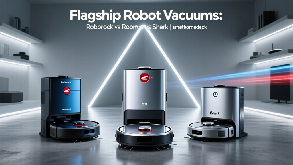 Flagship Robot Vacuums: Roborock vs Roomba vs Shark