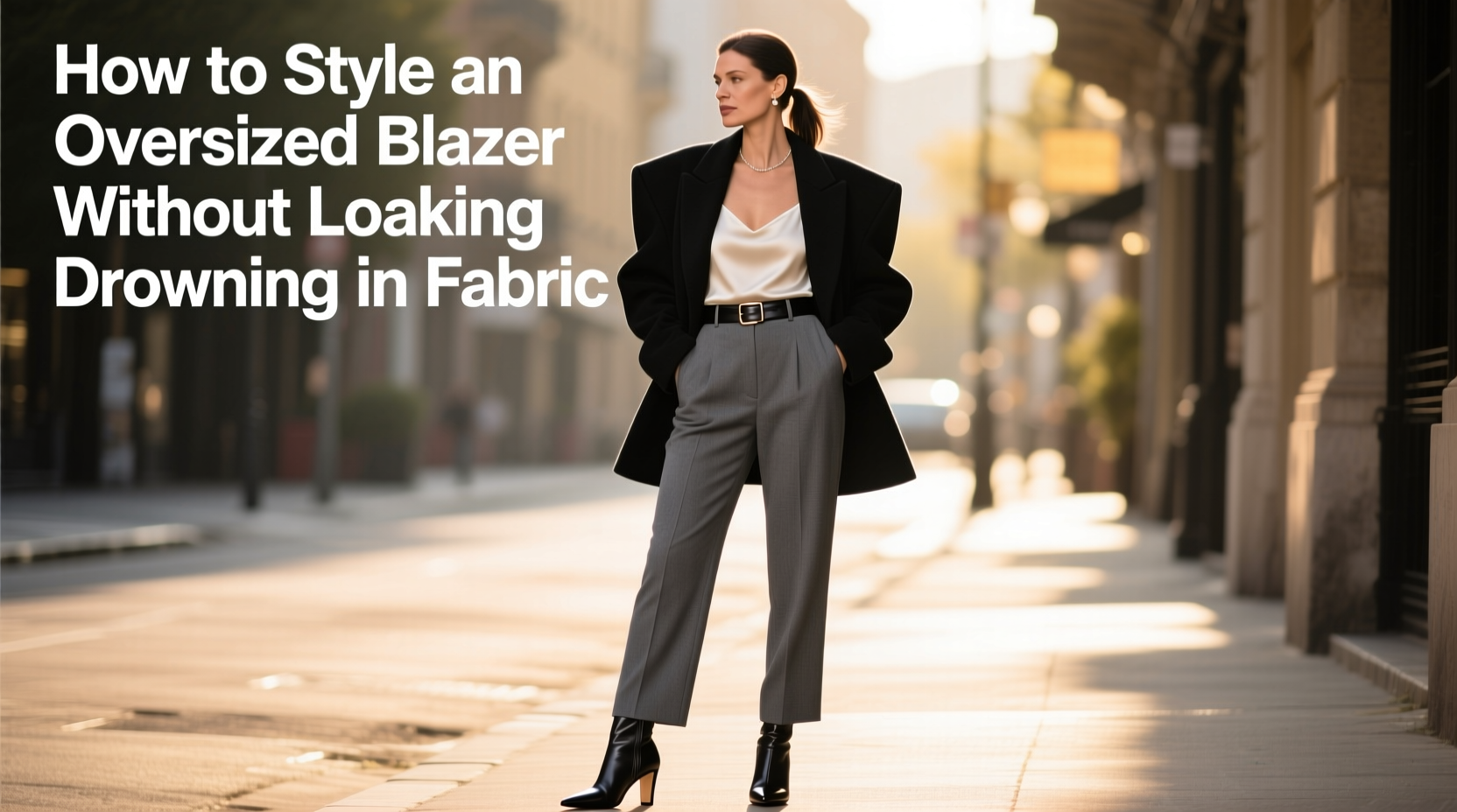 how to style oversized blazer without looking drowning in fabric expert fashion tips