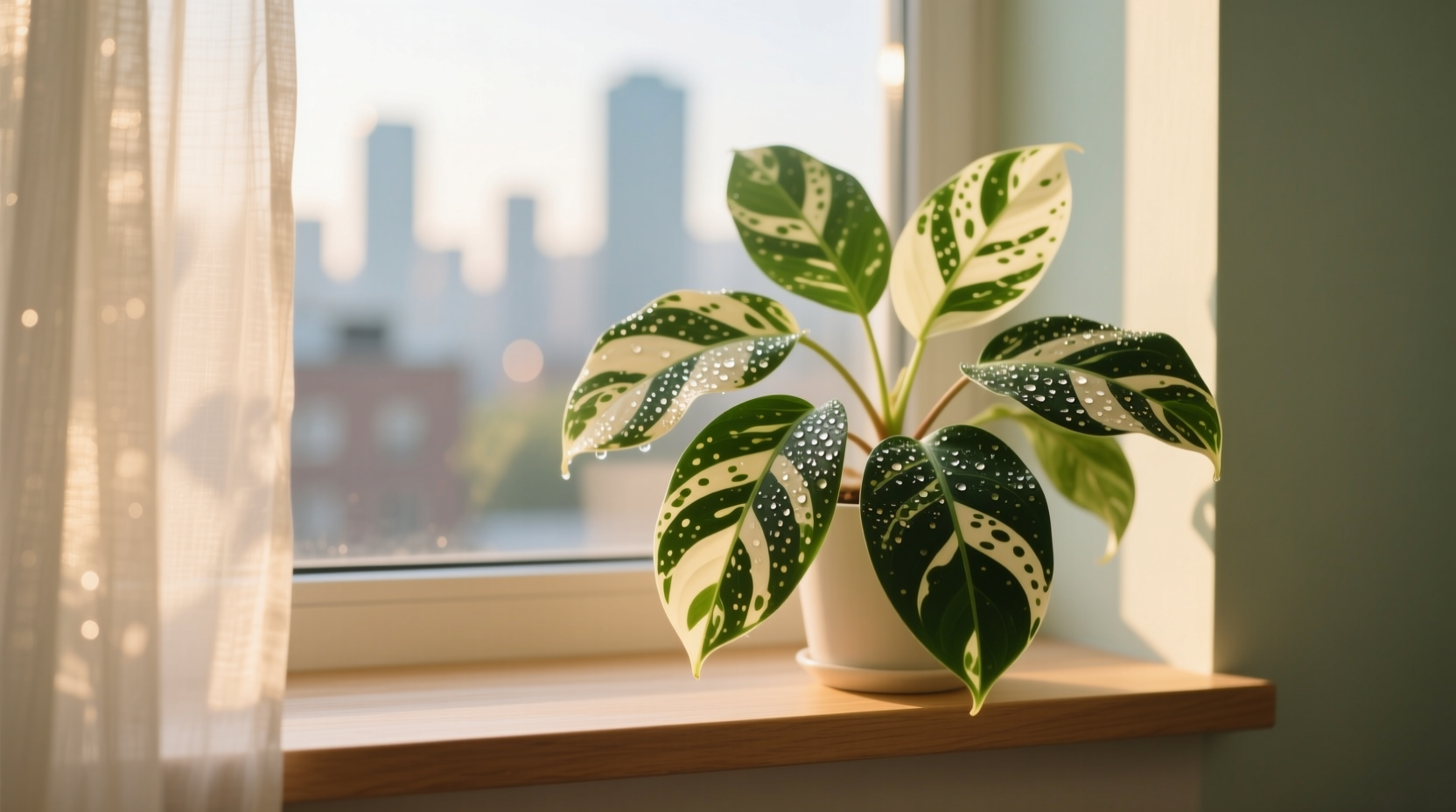 speckled house plant
