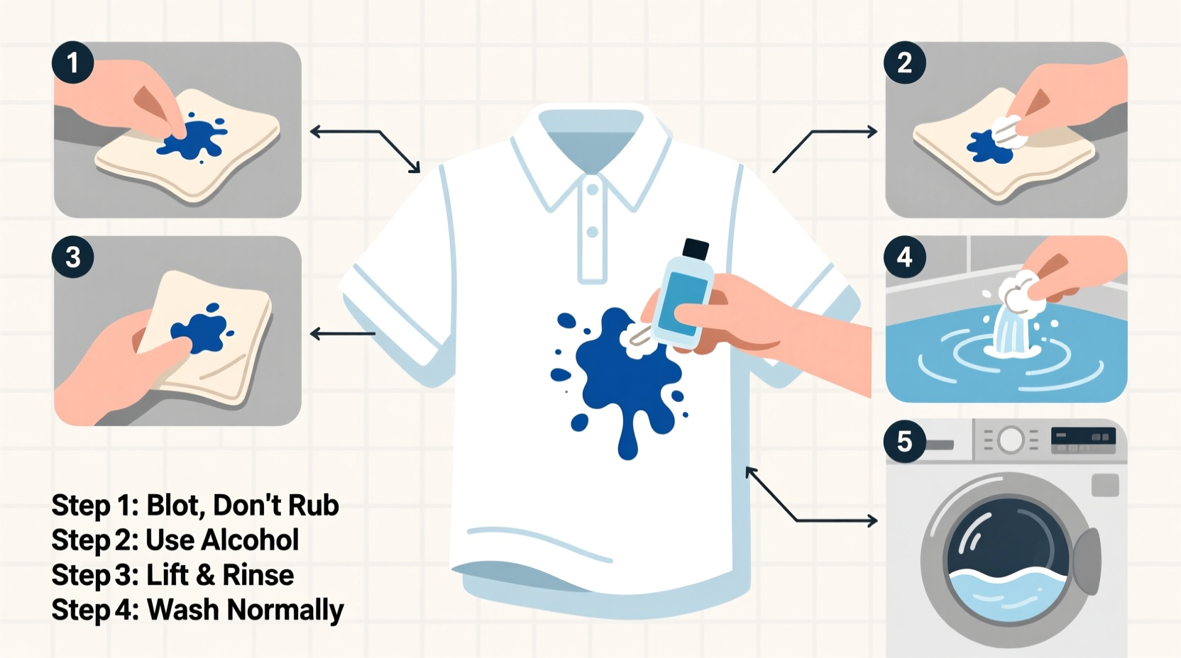 how to remove ink stains from white clothes without bleach hacks that work
