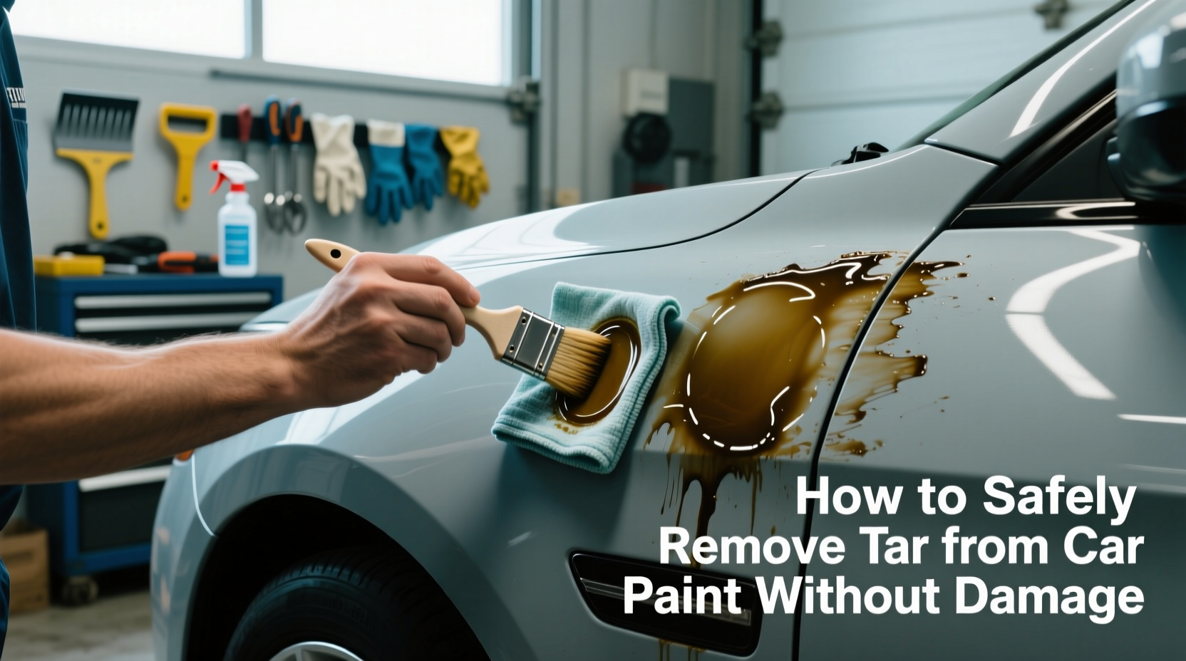 how to get tar off a car