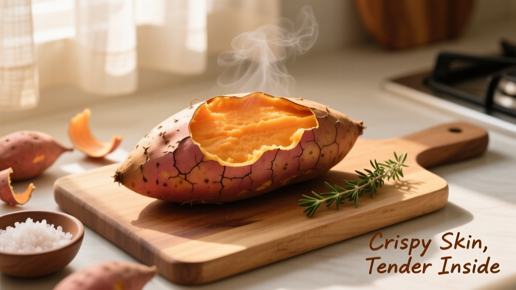 Air Fry Japanese Sweet Potato Whole: Crispy Skin, Tender