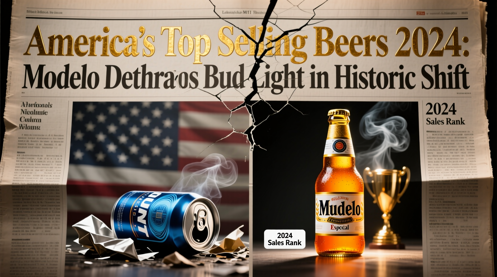 America's Top Selling Beers 2024: Modelo Dethrones Bud Light in Historic Shift