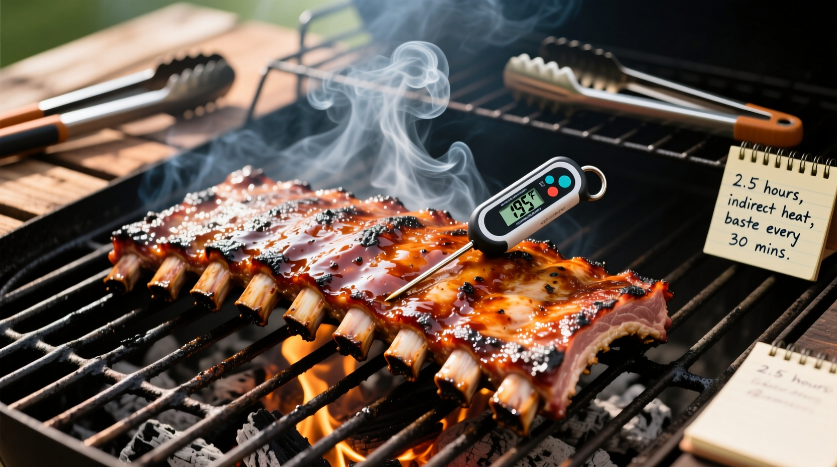 how long to cook ribs on charcoal grill