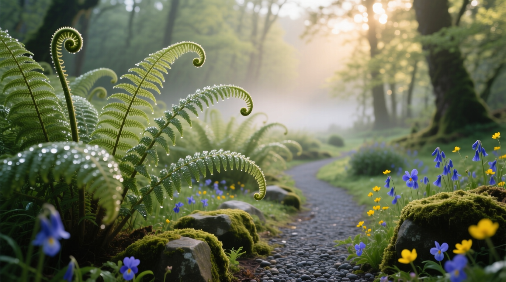 ostrich fern garden