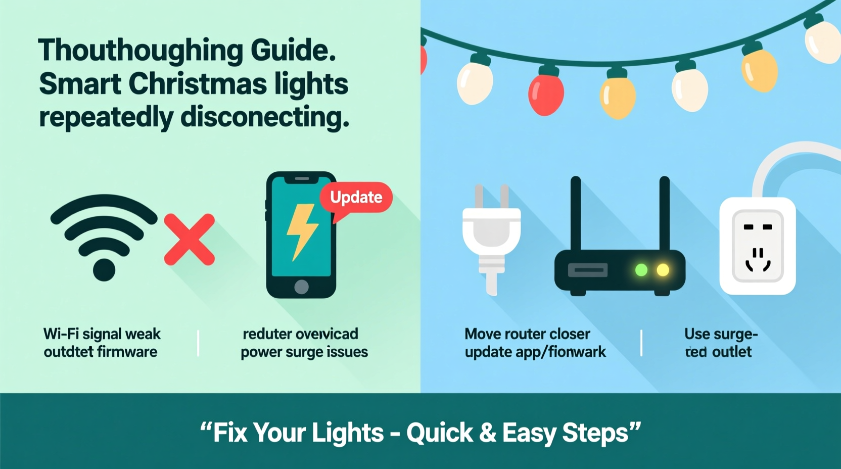 why do my smart christmas lights keep disconnecting troubleshooting tips
