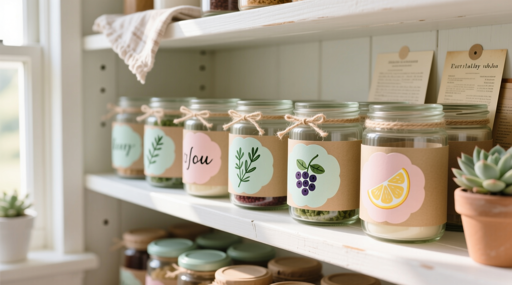 best practices for labeling pantry jars so they look cute and stay organized