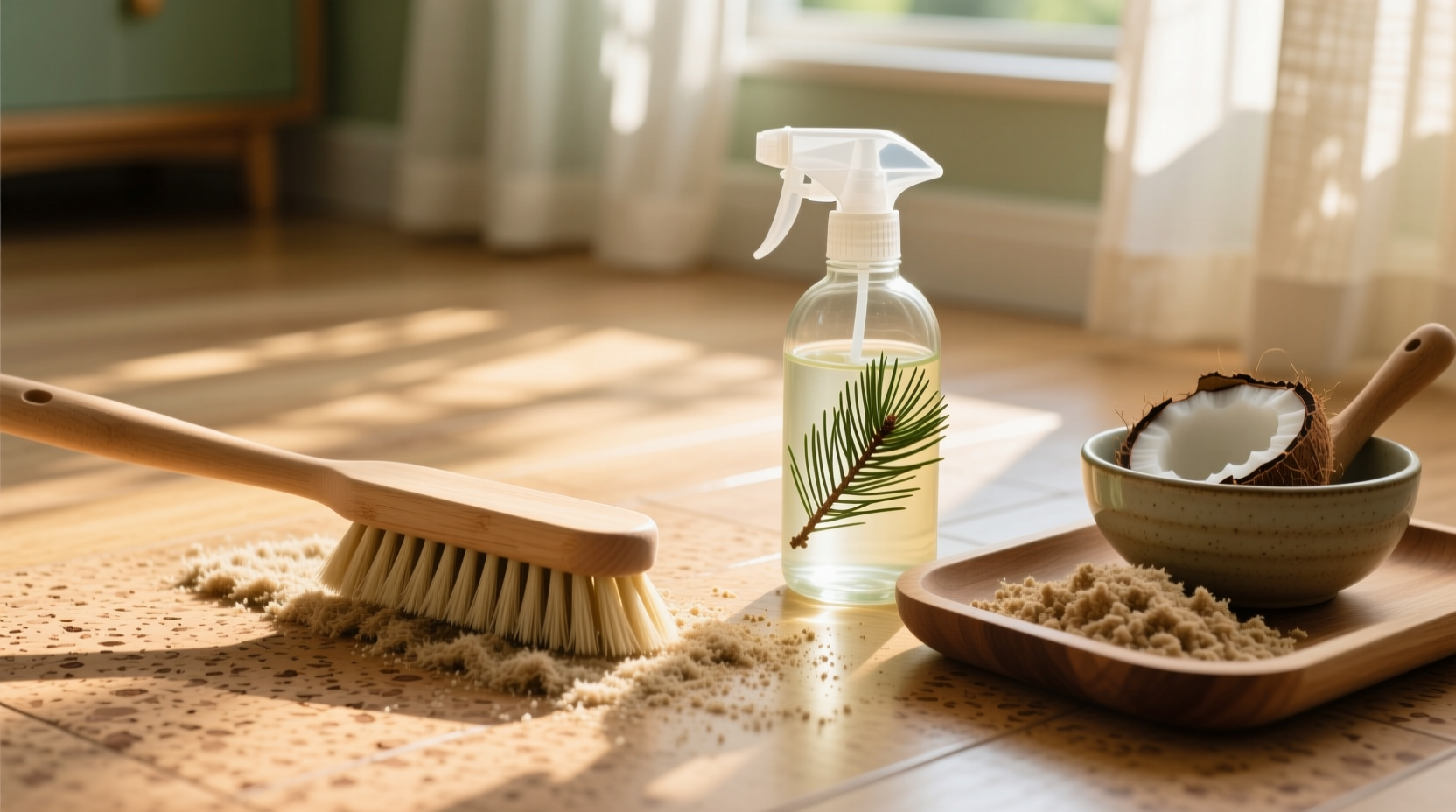 eco friendly cork floor deep clean