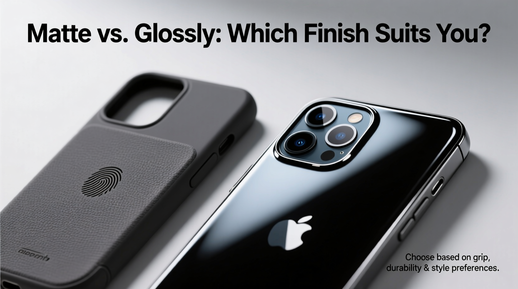 how to choose between matte and glossy finishes for phone cases and tablets