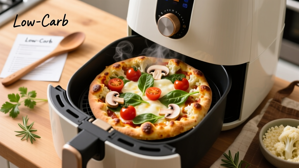 Cauliflower Pizza in Air Fryer: Crispy, Low-Carb & Fast