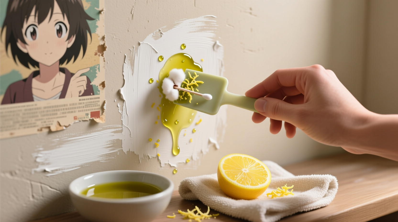 eco friendly cleaning tips remove poster residue safely