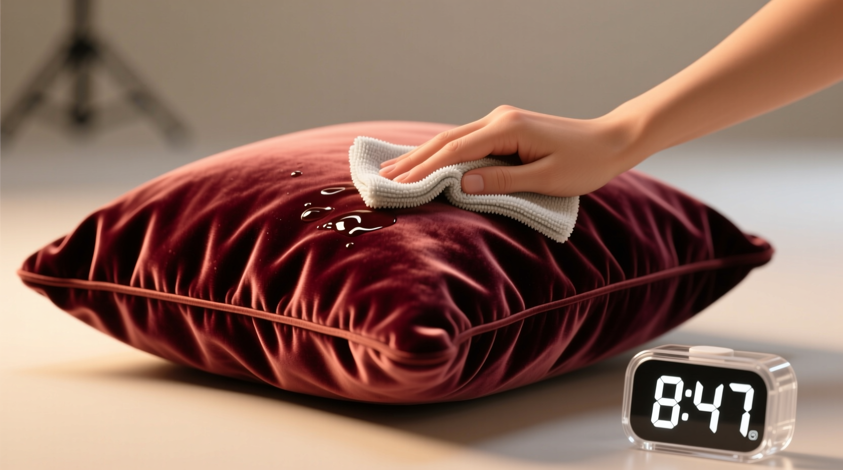 how to wash velvet cushion covers safely
