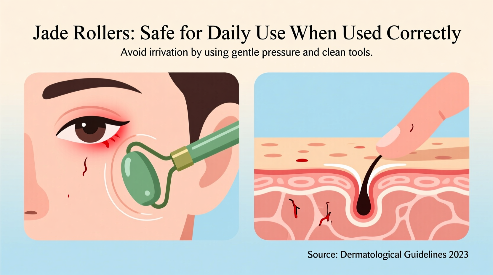 are jade rollers safe to use daily or can they cause skin irritation