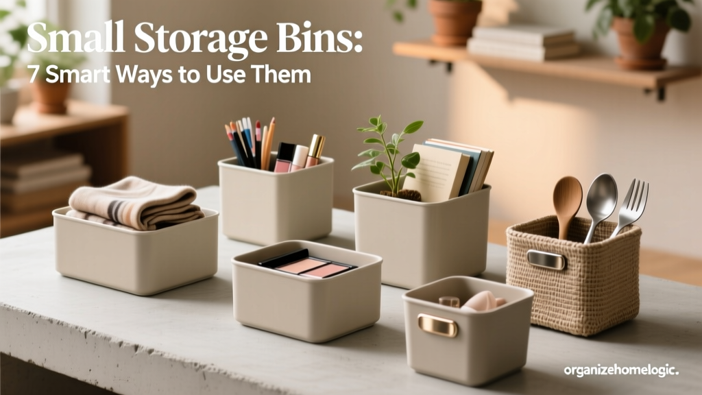 Small Storage Bins: 7 Smart Ways to Use Them