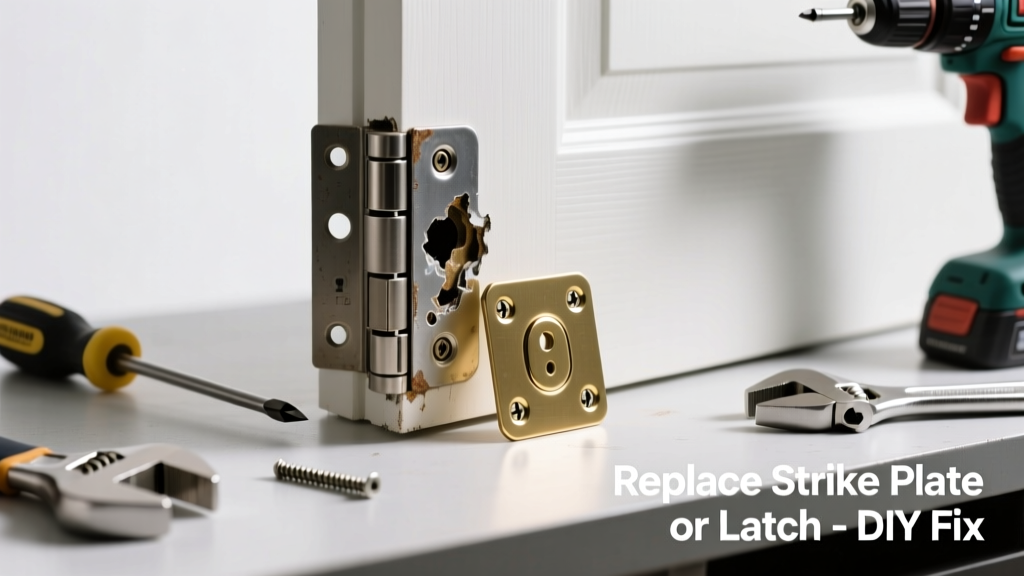 Door Won’t Latch? Replace the Strike Plate or Latch