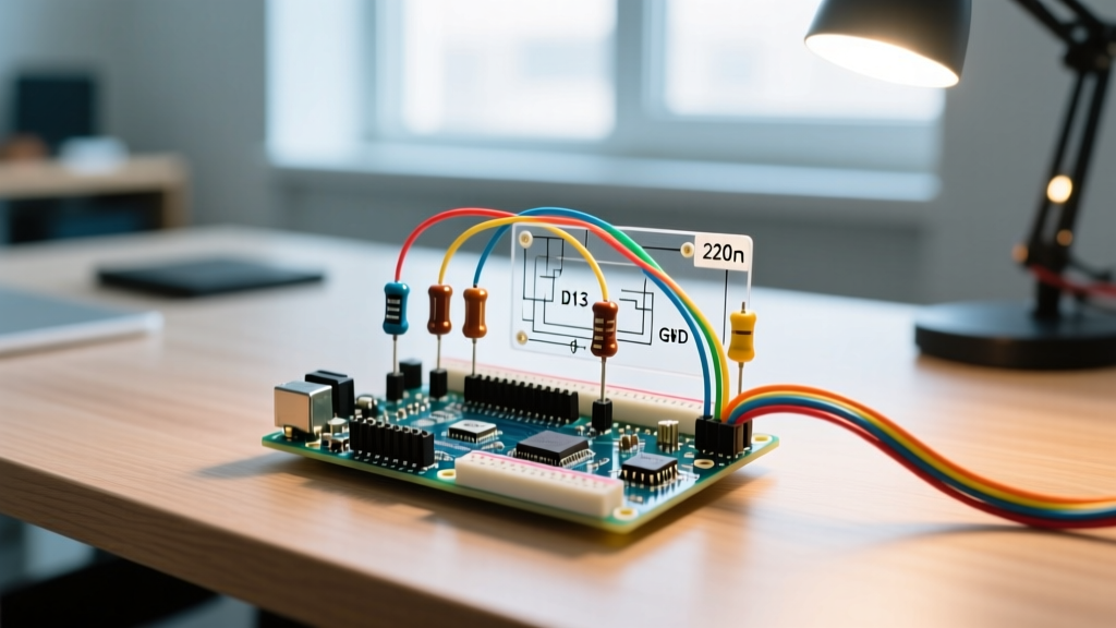 Arduino LED Light Quick Reference: Wiring, Resistors & Pins