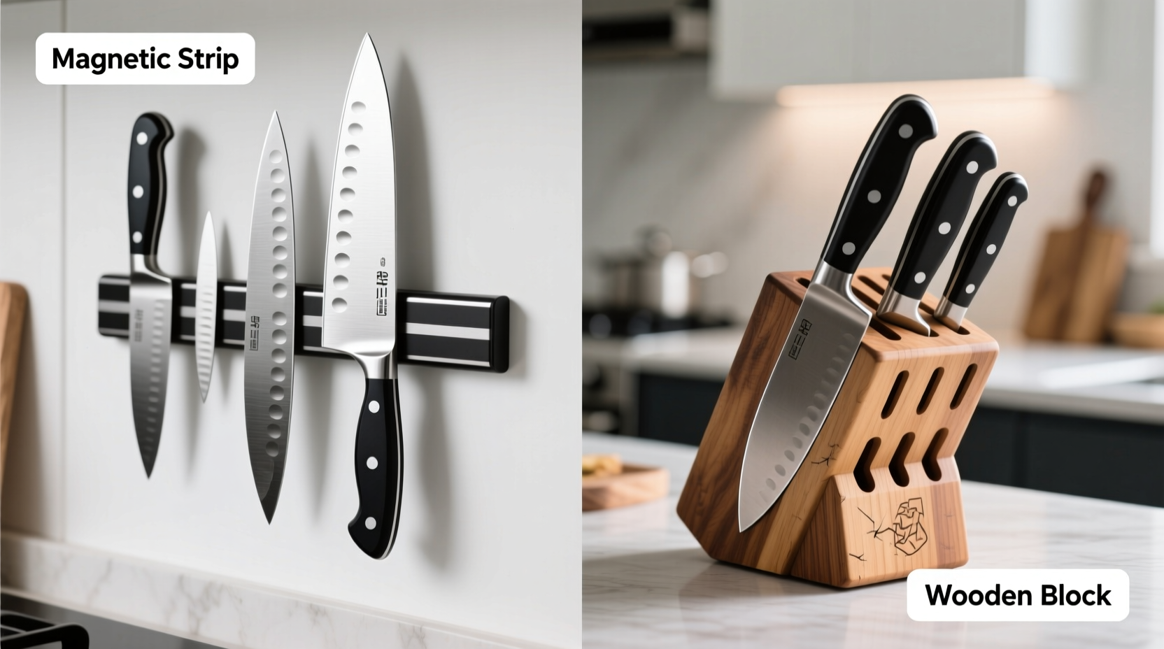 magnetic knife strips vs wooden blocks which saves blade sharpness longer