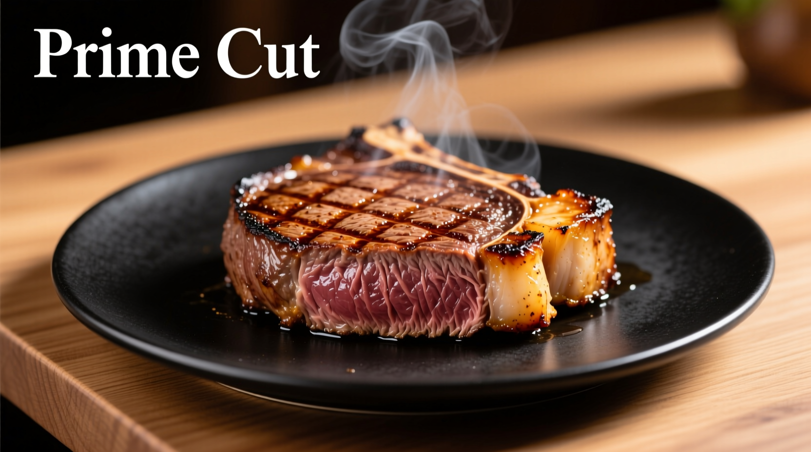 Perfectly roasted round steak with golden crust