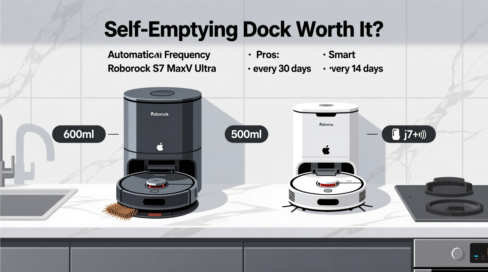 roborock vs roomba is the self emptying dock actually worth the extra cost