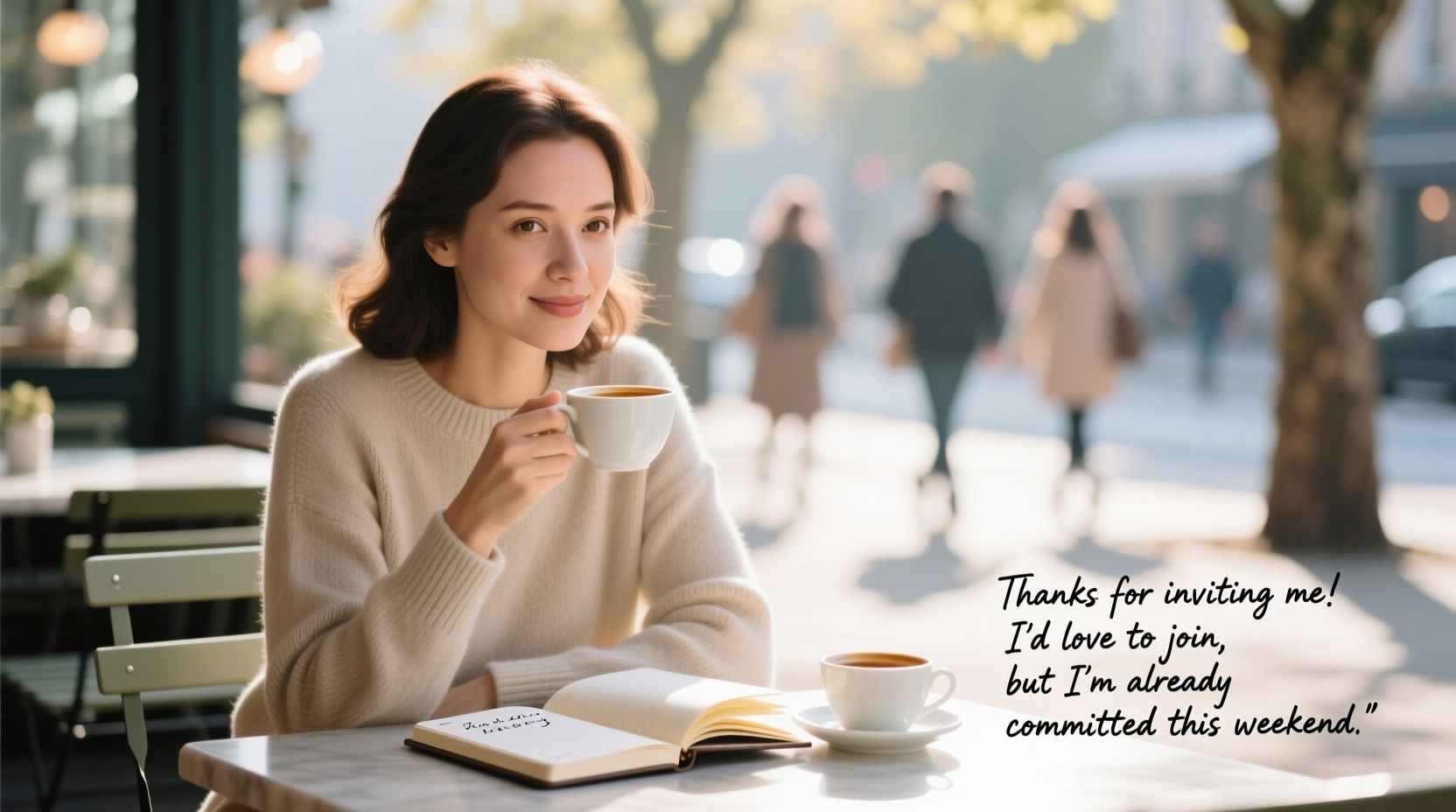 how to decline plans without sounding rude or flaky