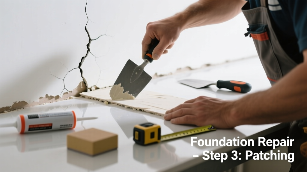 Replacing Interior Foundation Crack Repair Parts