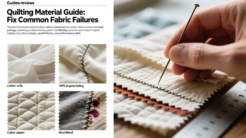 Quilting Material Guide: Fix Common Fabric Failures