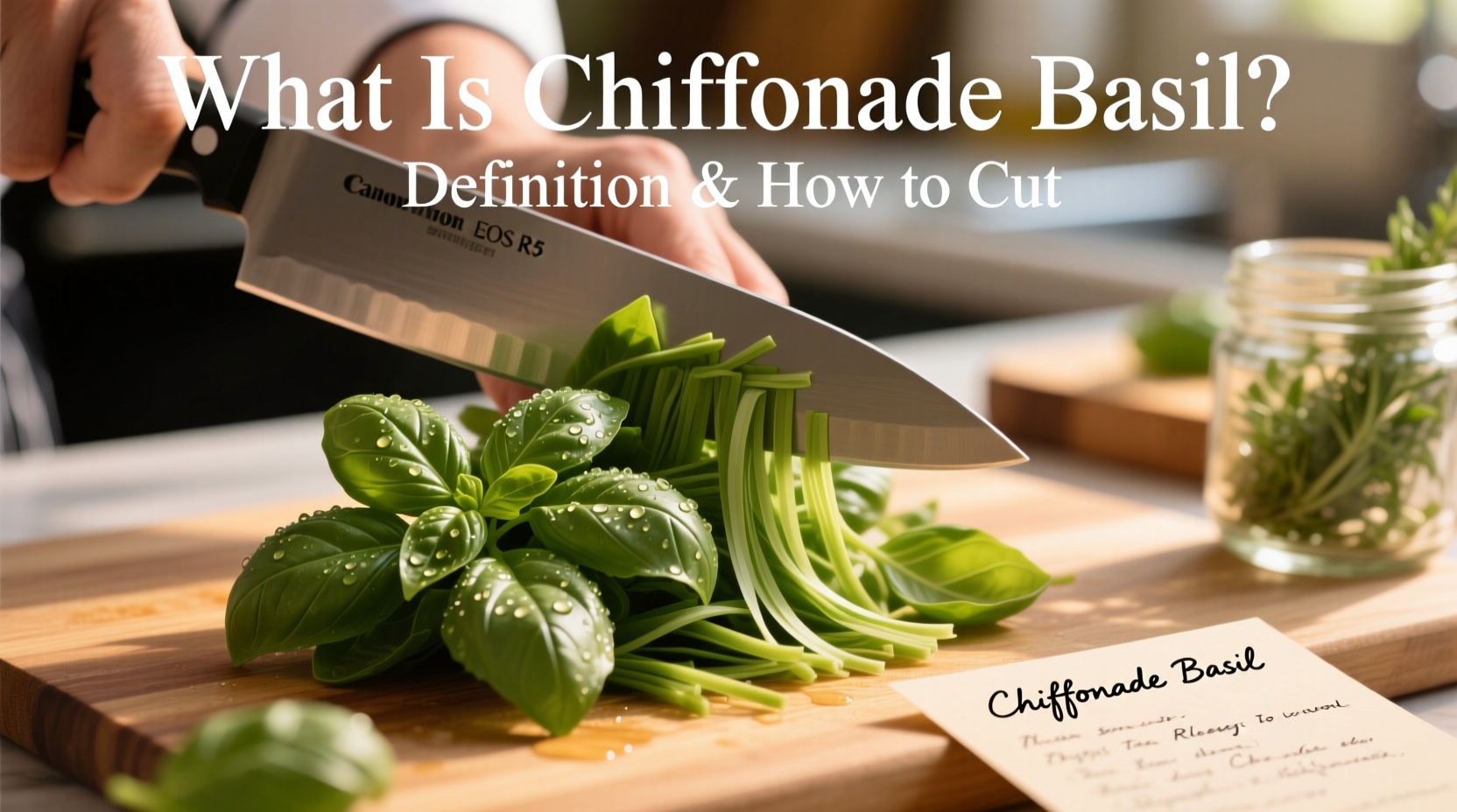 Master Chiffonade Basil in 3 Steps | TheHomeSprouts