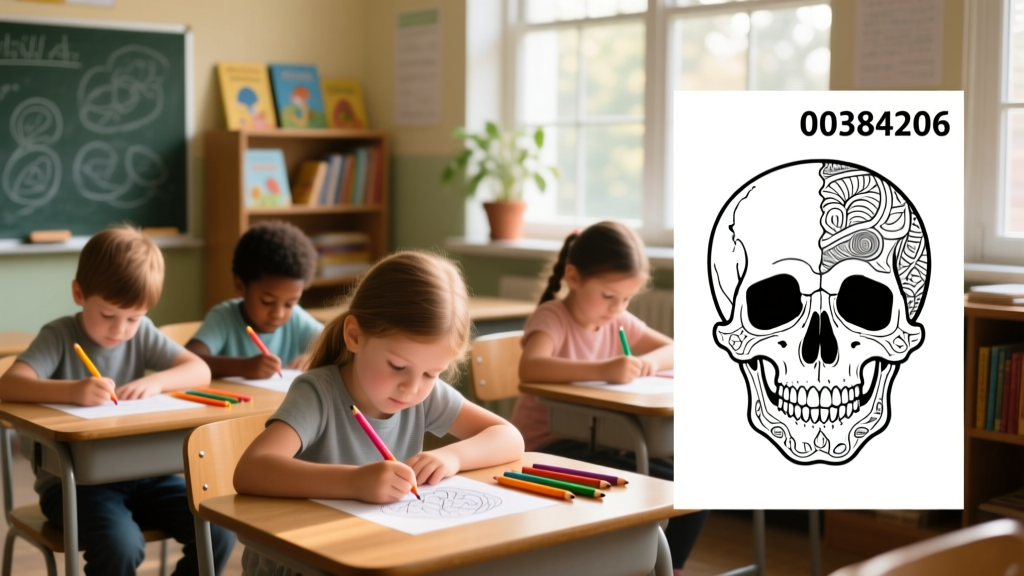 Skull Coloring Pages_00384206: Developmentally Appropriate Anatomy Exploration for Ages 5–12