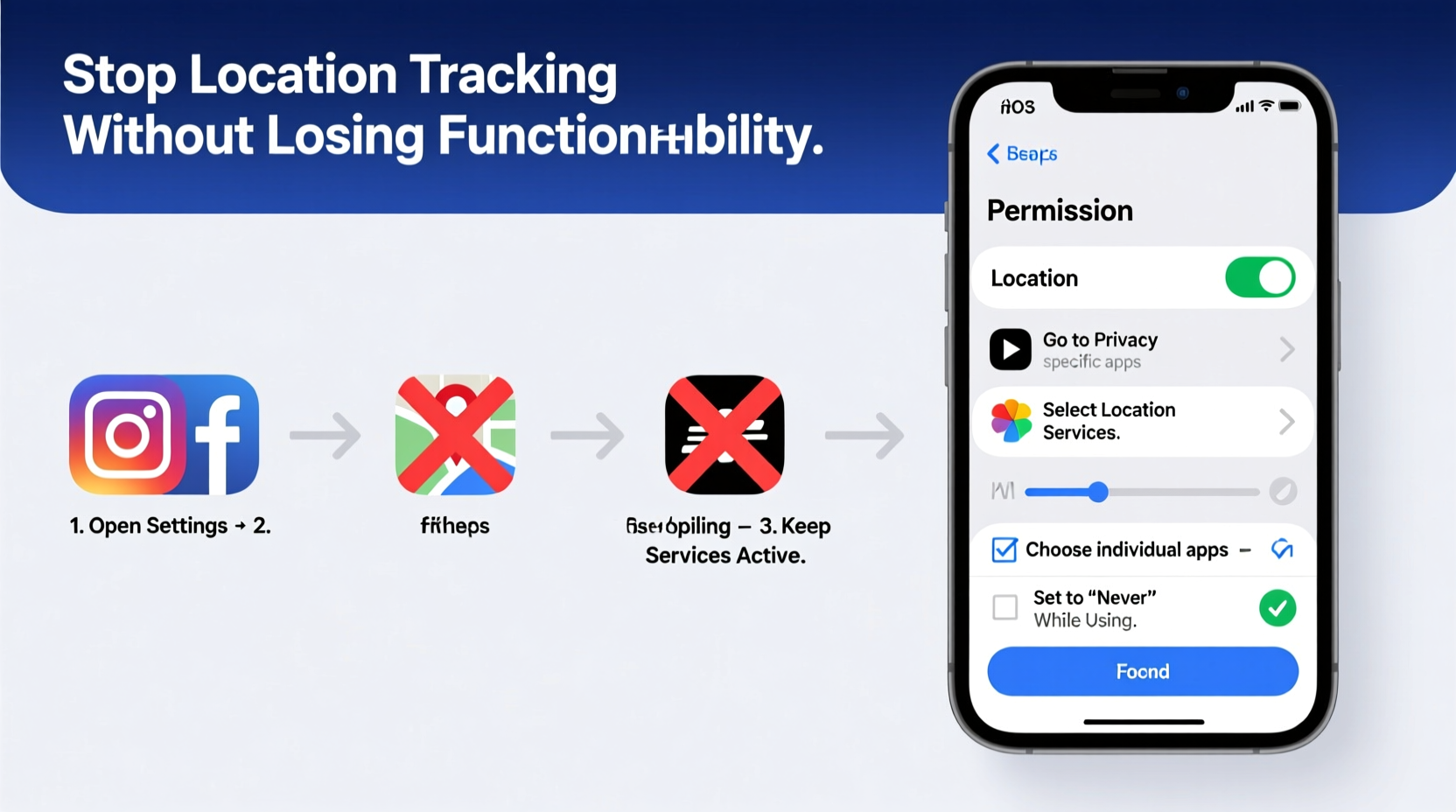 how to stop apps from tracking your location without disabling all services