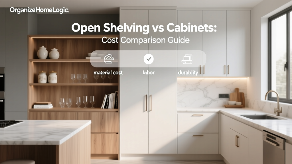 Open Shelving vs Cabinets: Cost Comparison Guide