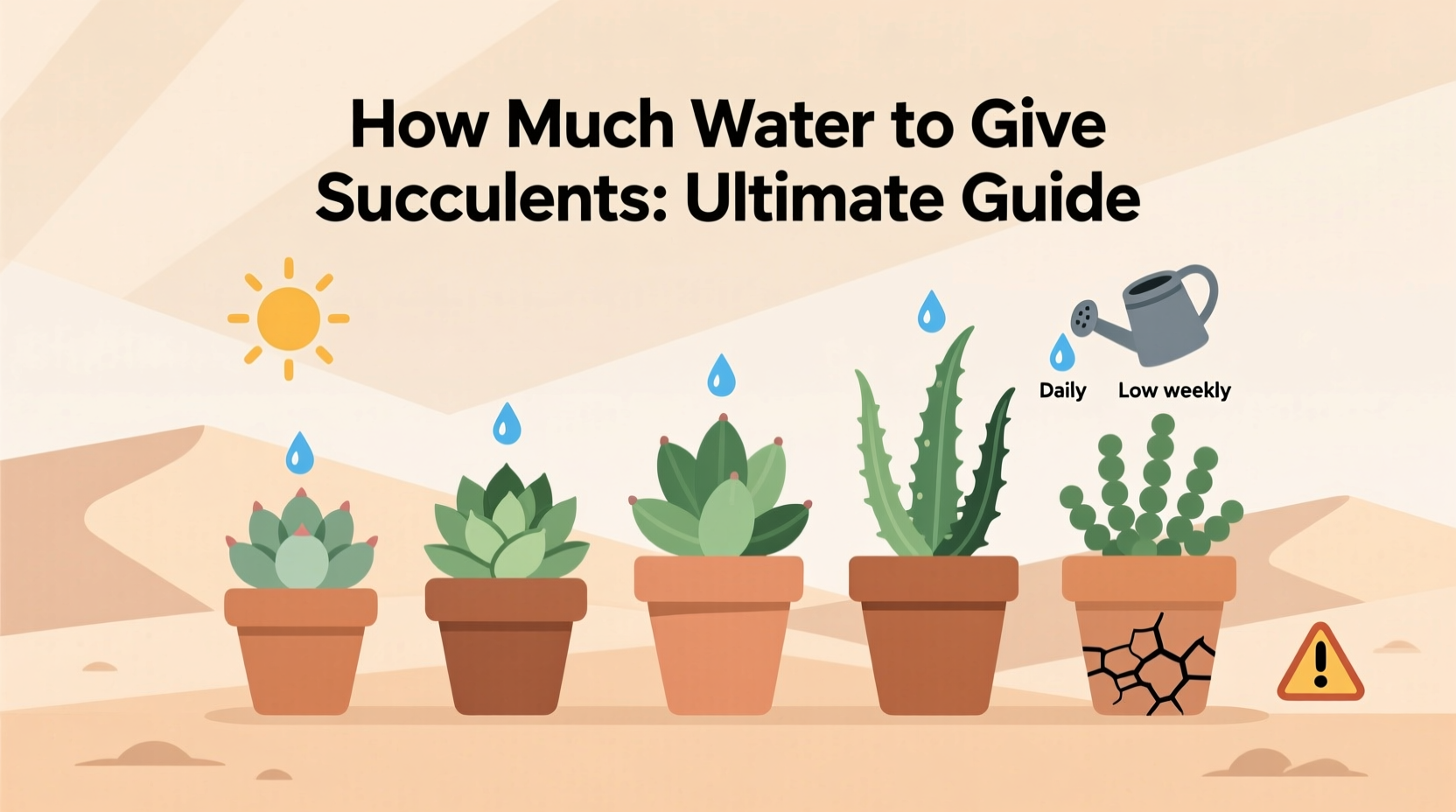 How Much Water To Give Succulents