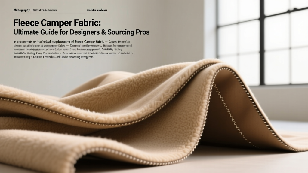 Fleece Camper Fabric: Ultimate Guide for Designers & Sourcing Pros