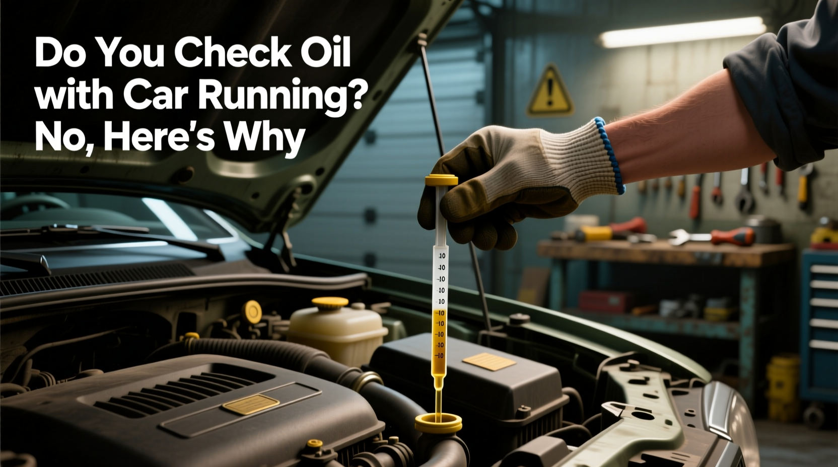 do u check oil with car running