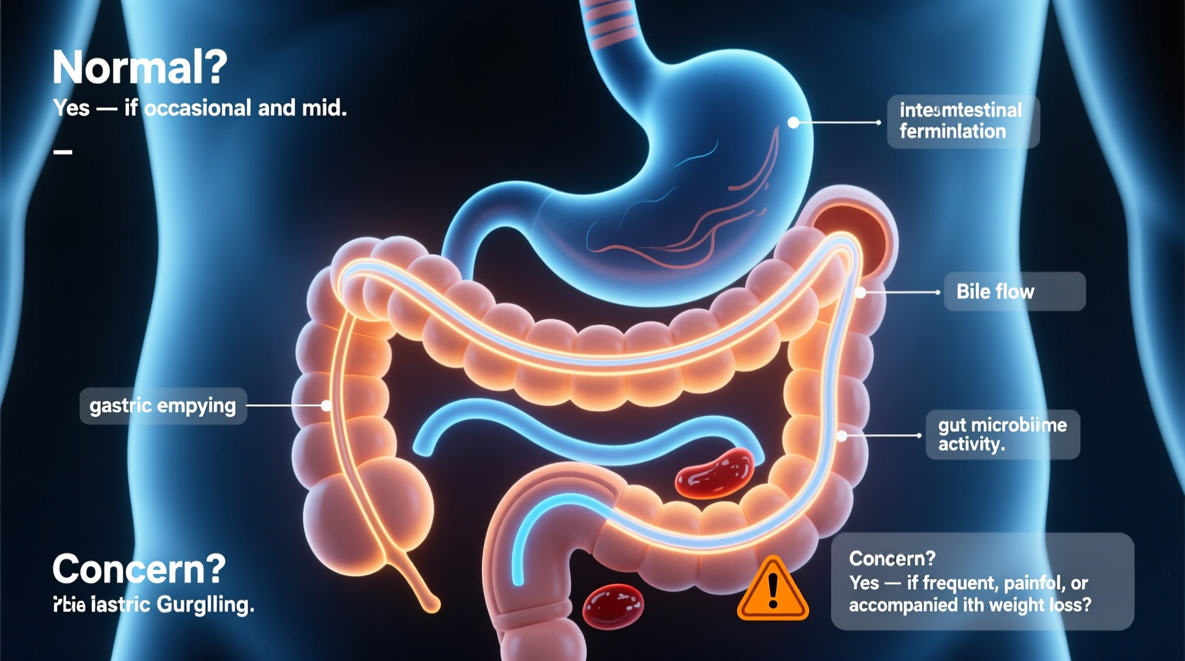why does my stomach gurgle at night and when it might signal a bigger issue